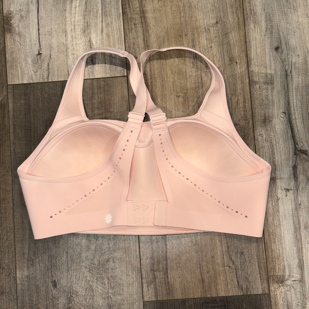 Athleta Womens 36C‎ Blush Pink High Impact Sports Bra Adjustable Racerback - Picture 2 of 4